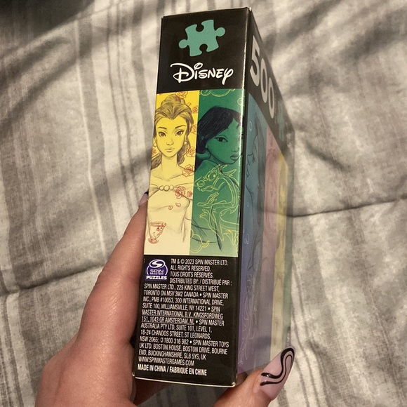 Disney Princess 500 Piece Puzzle - Ariel | Aurora | Belle | Mulan - Picture 6 of 6